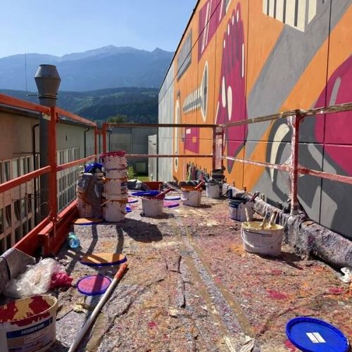 2983 Design Innsbruck Graffiti Auftrag Wandbemalung Workshop Streetart Tirol Hamburg Auftrag Oesterreich Wandgestaltung Mural Graffiti Kuenstler Kunst